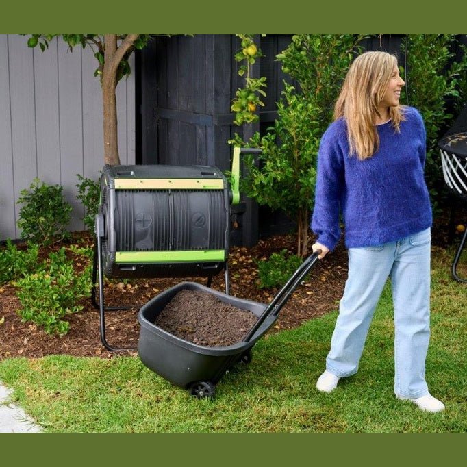 NEW 48 Gal. Geared Tumbler with Cart - mazeproducts