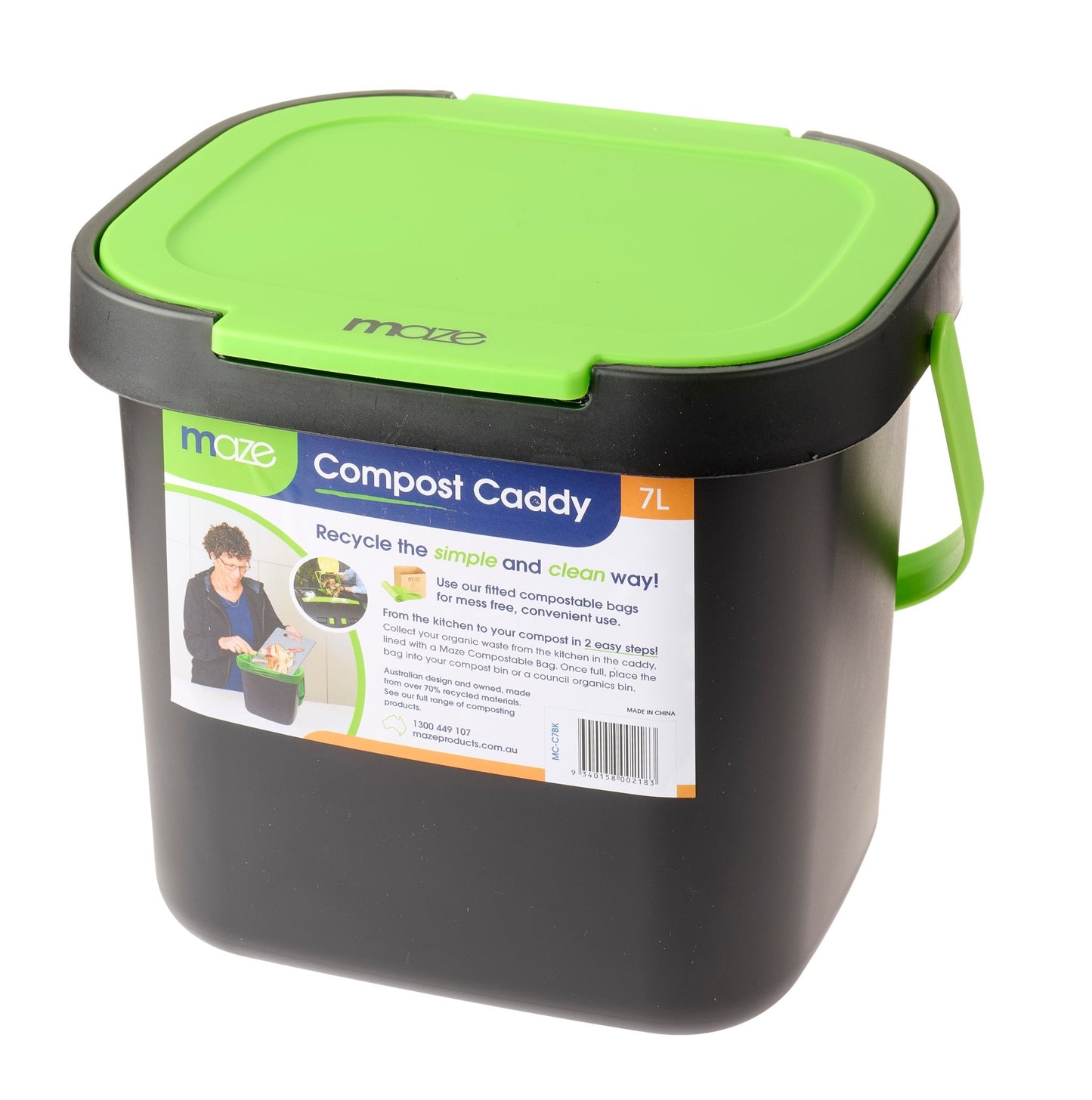 Compost Caddy 1.85 Gal. (7lt) - mazeproducts