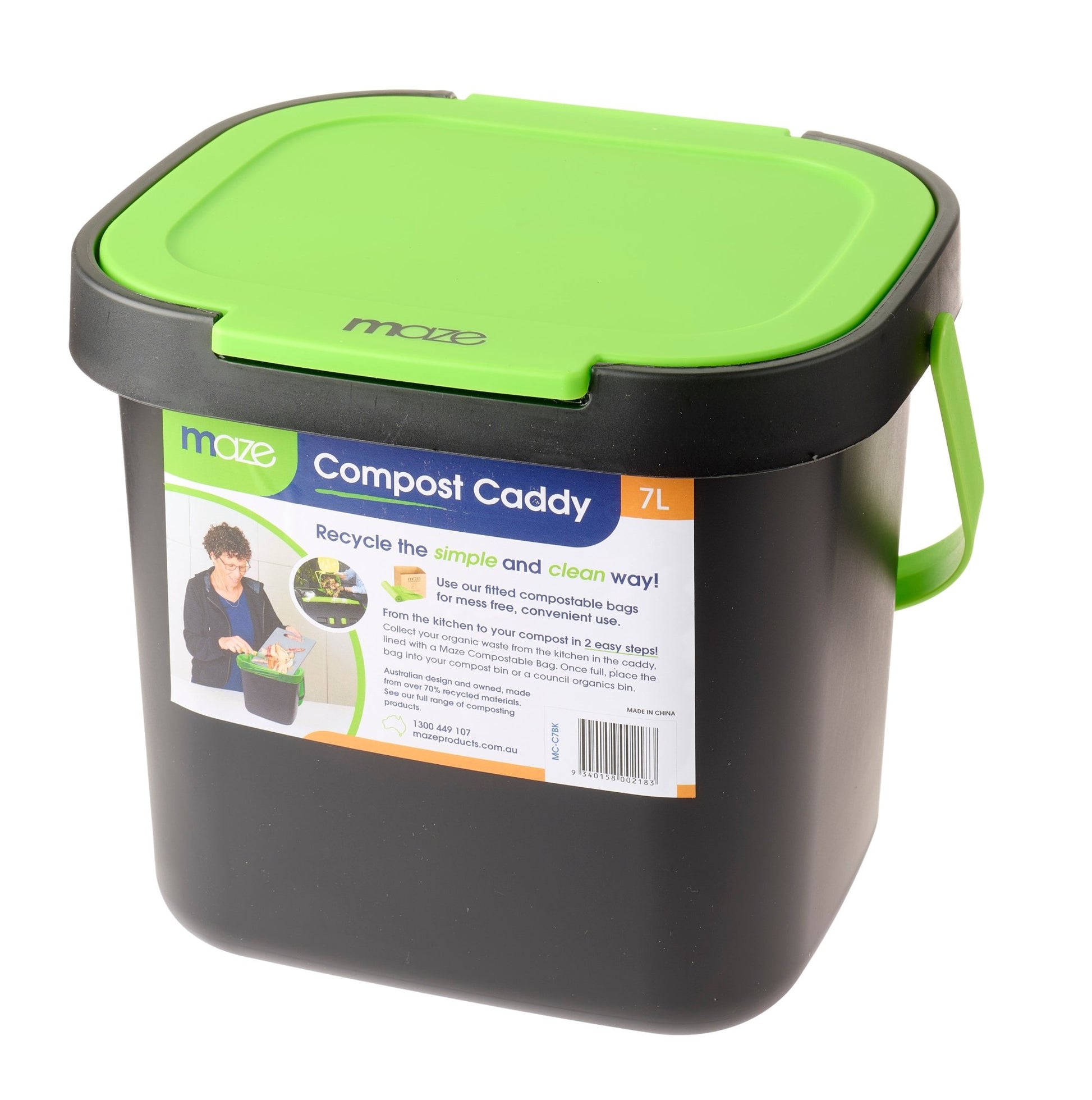 Compost Caddy 1.85 Gal. (7lt) - mazeproducts